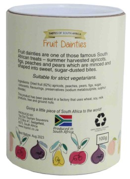 Taste of South Africa edibles fruit dainties back novelty tourism confectionery